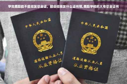 学完舞蹈能不能给发毕业证，那会给颁发什么证书呢,舞蹈学校的大专毕业证书