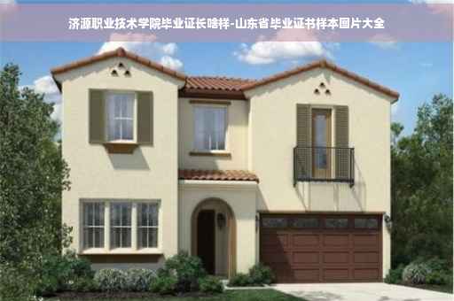 济源职业技术学院毕业证长啥样-山东省毕业证书样本图片大全