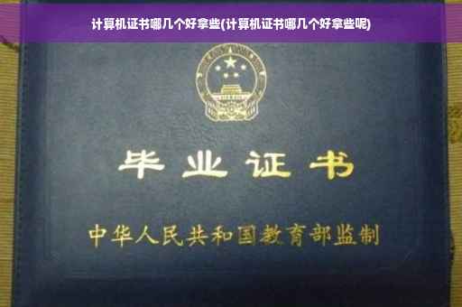 计算机证书哪几个好拿些(计算机证书哪几个好拿些呢)
