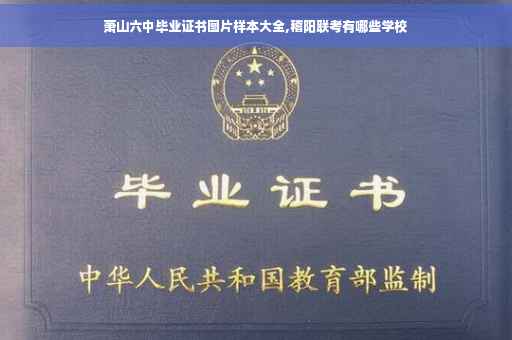 萧山六中毕业证书图片样本大全,稽阳联考有哪些学校
