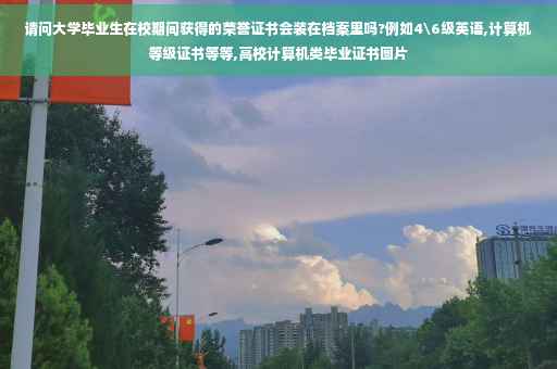 请问大学毕业生在校期间获得的荣誉证书会装在档案里吗?例如4级英语,计算机等级证书等等,高校计算机类毕业证书图片