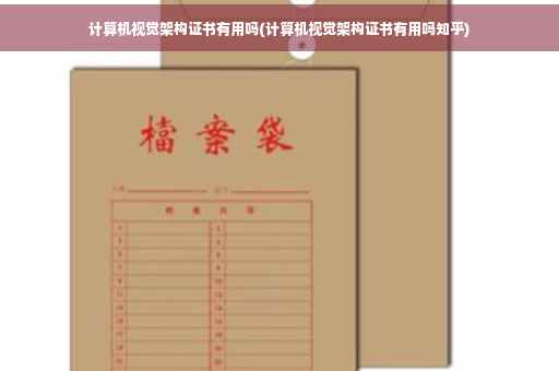 计算机视觉架构证书有用吗(计算机视觉架构证书有用吗知乎)