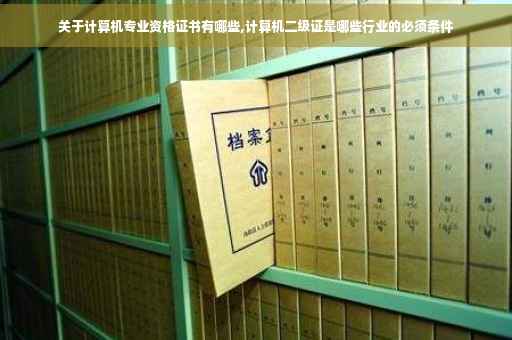 关于计算机专业资格证书有哪些,计算机二级证是哪些行业的必须条件