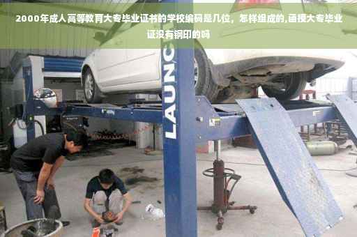 2000年成人高等教育大专毕业证书的学校编码是几位，怎样组成的,函授大专毕业证没有钢印的吗