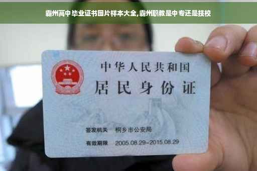 霸州高中毕业证书图片样本大全,霸州职教是中专还是技校