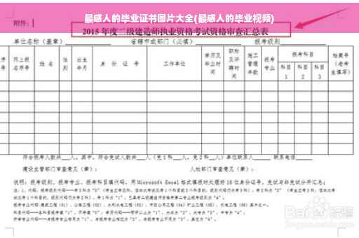 最感人的毕业证书图片大全(最感人的毕业视频)
