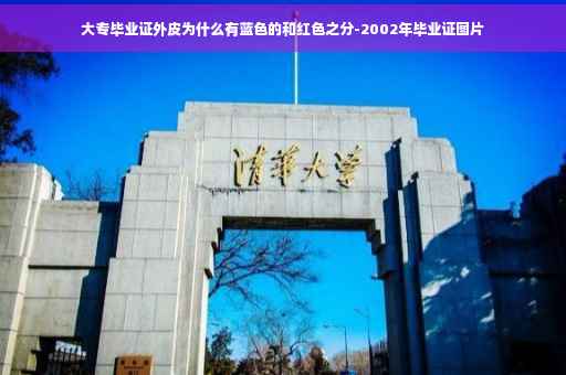 大专毕业证外皮为什么有蓝色的和红色之分-2002年毕业证图片