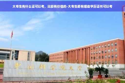 大专生有什么证可以考，比较有价值的-大专生都有哪些学历证书可以考