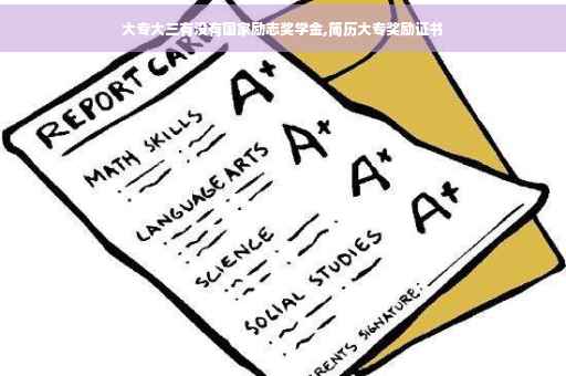 大专大三有没有国家励志奖学金,简历大专奖励证书