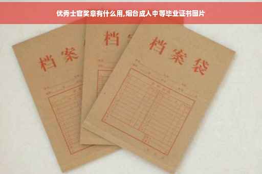 优秀士官奖章有什么用,烟台成人中等毕业证书图片