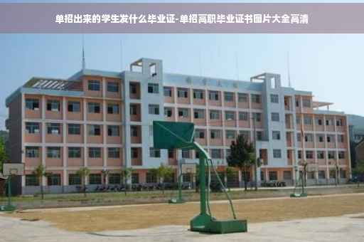 单招出来的学生发什么毕业证-单招高职毕业证书图片大全高清