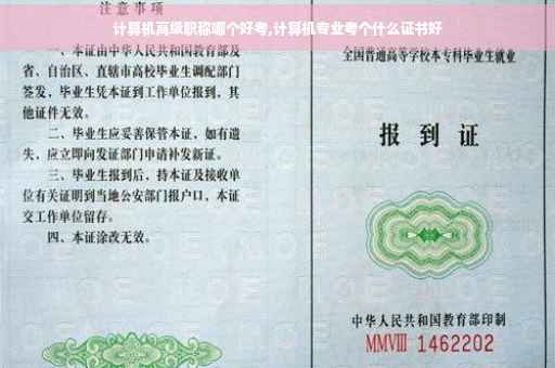 计算机高级职称哪个好考,计算机专业考个什么证书好