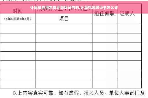 计算机应用怎样评等级证书的,计算机等级证书怎么考