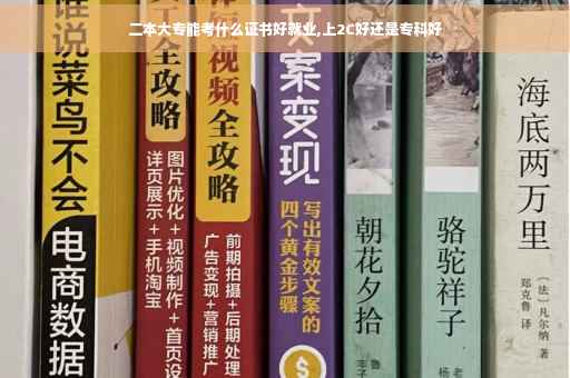 二本大专能考什么证书好就业,上2C好还是专科好