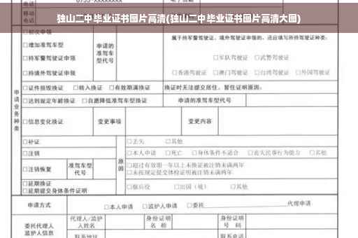 独山二中毕业证书图片高清(独山二中毕业证书图片高清大图)