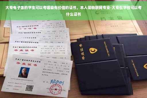 大专电子系的学生可以考哪些有价值的证书，本人是物联网专业-大专在学校可以考什么证书
