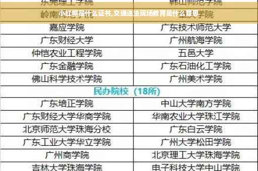 小红帽是什么证书,交通违法现场教育是什么意思