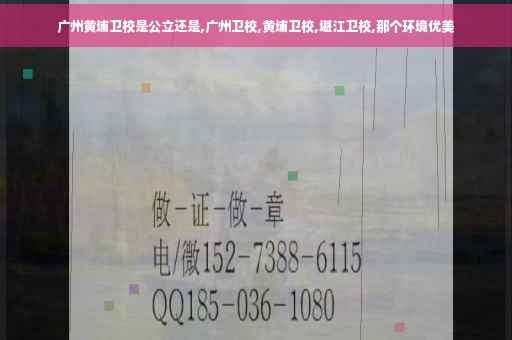 广州黄埔卫校是公立还是,广州卫校,黄埔卫校,堪江卫校,那个环境优美