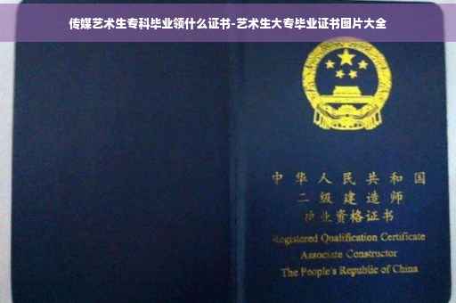 传媒艺术生专科毕业领什么证书-艺术生大专毕业证书图片大全