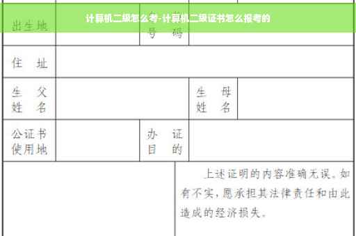 计算机二级怎么考-计算机二级证书怎么报考的