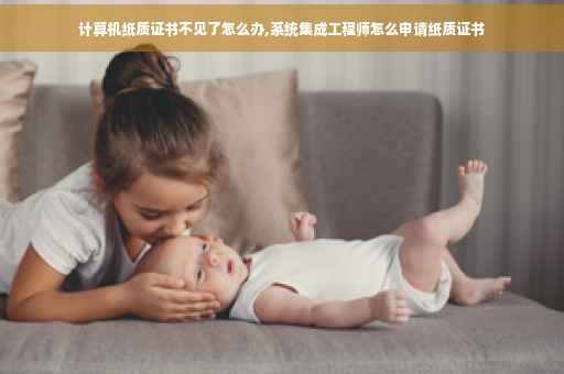 计算机纸质证书不见了怎么办,系统集成工程师怎么申请纸质证书