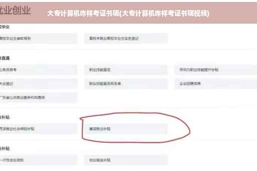 大专计算机咋样考证书呢(大专计算机咋样考证书呢视频)