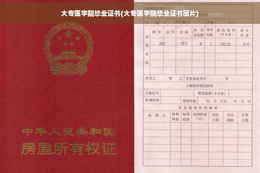 大专医学院毕业证书(大专医学院毕业证书图片)