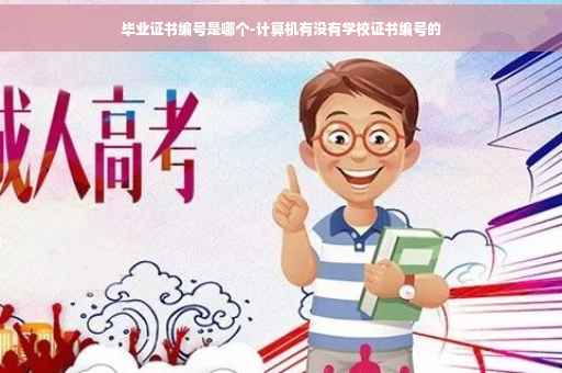 毕业证书编号是哪个-计算机有没有学校证书编号的