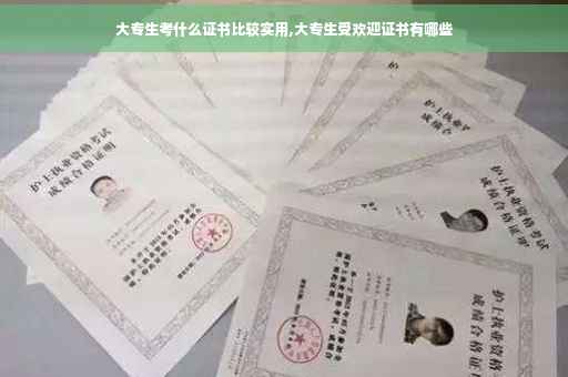 大专生考什么证书比较实用,大专生受欢迎证书有哪些