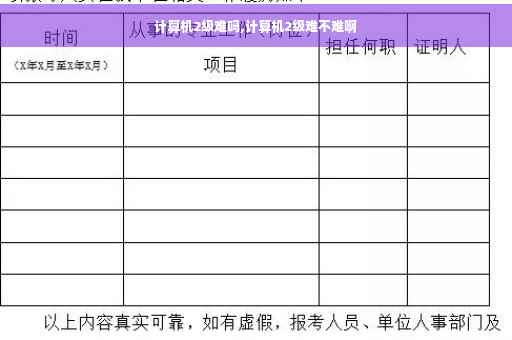 计算机2级难吗,计算机2级难不难啊