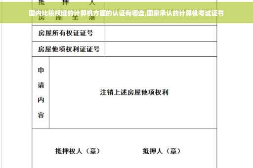 国内比较权威的计算机方面的认证有哪些,国家承认的计算机考试证书