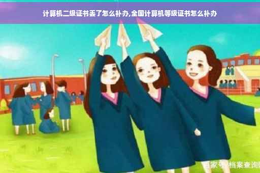 计算机二级证书丢了怎么补办,全国计算机等级证书怎么补办