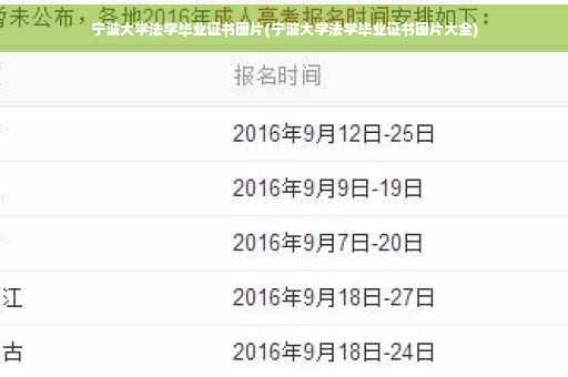 宁波大学法学毕业证书图片(宁波大学法学毕业证书图片大全)