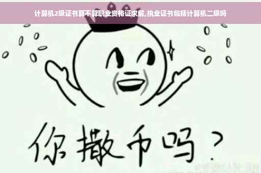 计算机2级证书算不算职业资格证求解,执业证书包括计算机二级吗
