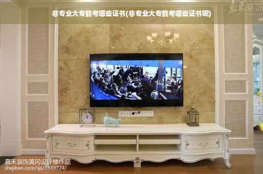 非专业大专能考哪些证书(非专业大专能考哪些证书呢)
