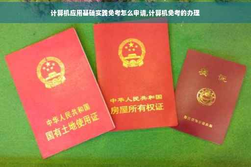 计算机应用基础实践免考怎么申请,计算机免考的办理