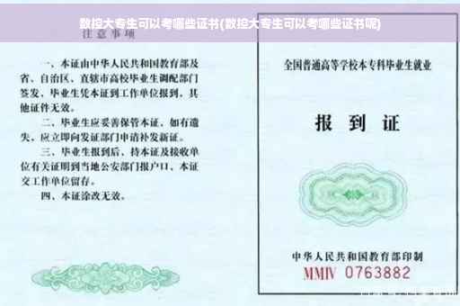 数控大专生可以考哪些证书(数控大专生可以考哪些证书呢)