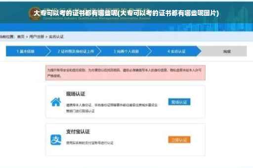 大专可以考的证书都有哪些呢(大专可以考的证书都有哪些呢图片)