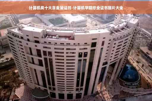 计算机类十大含金量证书-计算机学院毕业证书图片大全