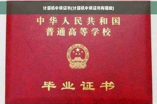 计算机中级证书(计算机中级证书有哪些)