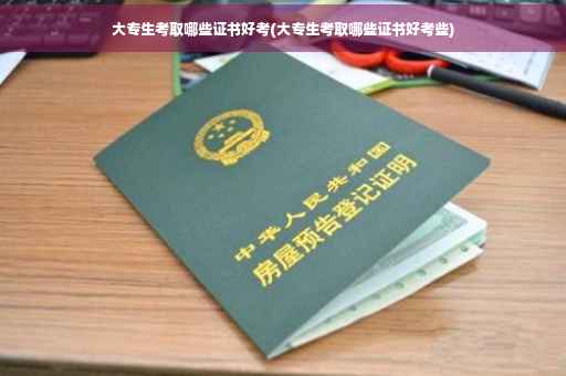 大专生考取哪些证书好考(大专生考取哪些证书好考些)