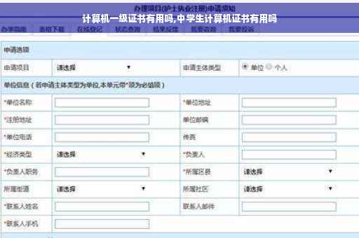 计算机一级证书有用吗,中学生计算机证书有用吗