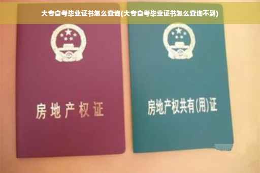 大专自考毕业证书怎么查询(大专自考毕业证书怎么查询不到)