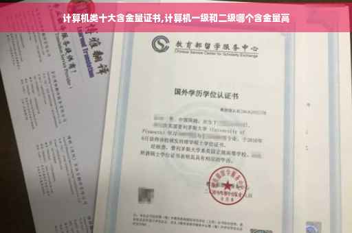 计算机类十大含金量证书,计算机一级和二级哪个含金量高