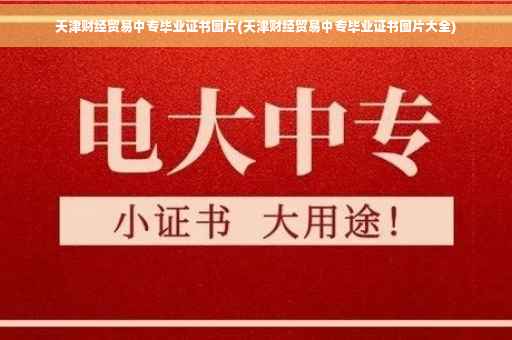天津财经贸易中专毕业证书图片(天津财经贸易中专毕业证书图片大全)