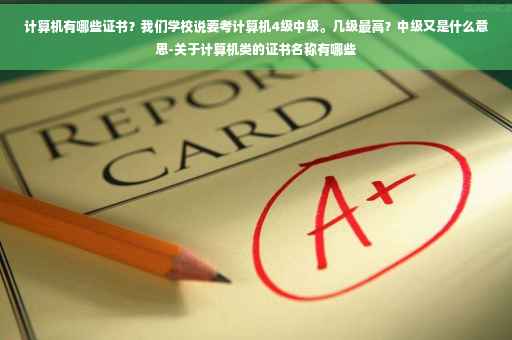 计算机有哪些证书？我们学校说要考计算机4级中级。几级最高？中级又是什么意思-关于计算机类的证书名称有哪些