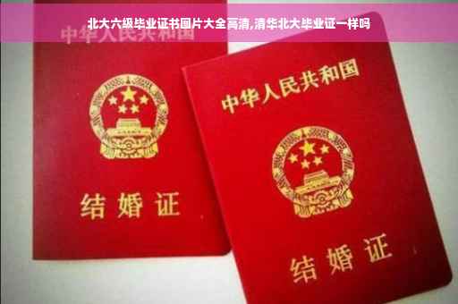 北大六级毕业证书图片大全高清,清华北大毕业证一样吗
