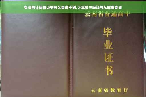 省考的计算机证书怎么查询不到,计算机三级证书从哪里查询