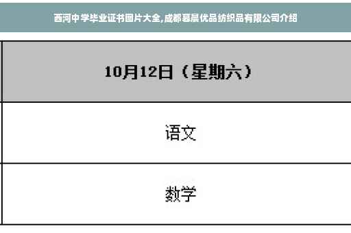 西河中学毕业证书图片大全,成都暮晨优品纺织品有限公司介绍