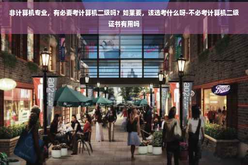 非计算机专业，有必要考计算机二级吗？如果要，该选考什么呀-不必考计算机二级证书有用吗